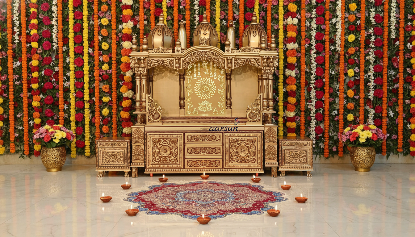 Luxury Designer Temple with Handcrafted Beauty